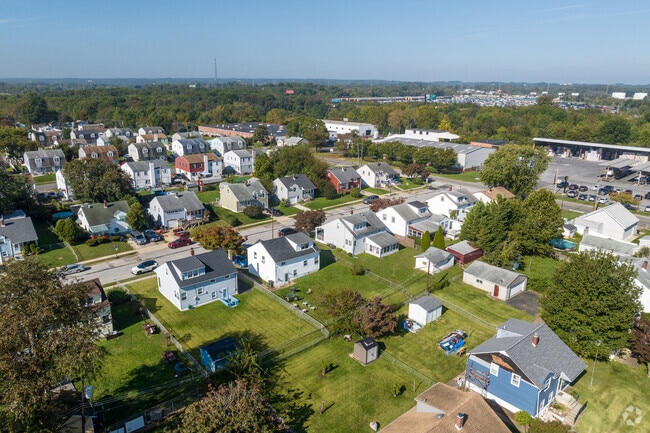 Streets of single homes mixed with duplexes characterize South Chester.