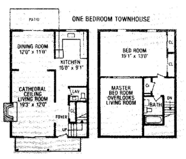 Floorplan - Carriage Run Apartments & Townhomes