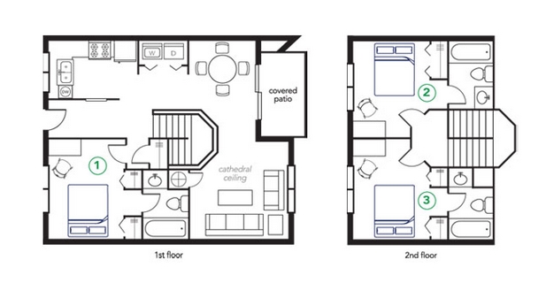 3BR/3BA - The Townhomes at River Club