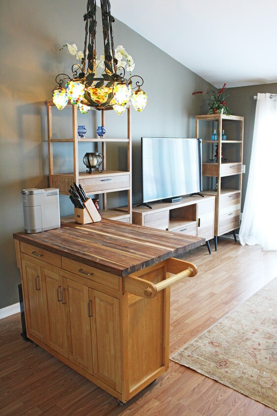 New butcher block island - 224 S Water St