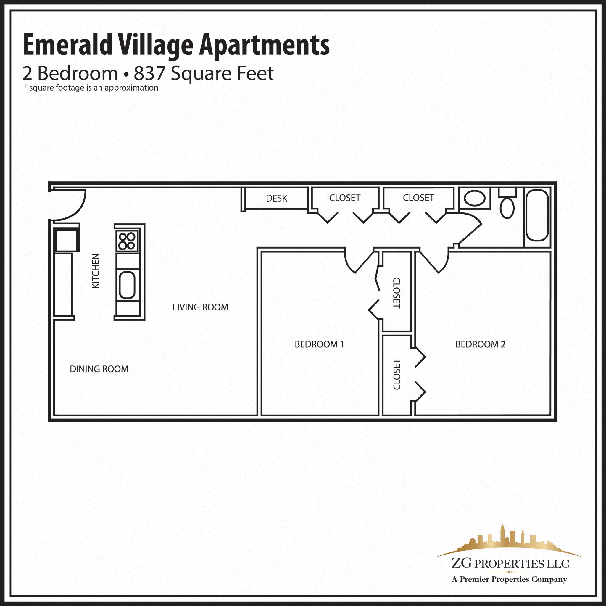 Emerald Village Apartments – EV 2 Bedroom