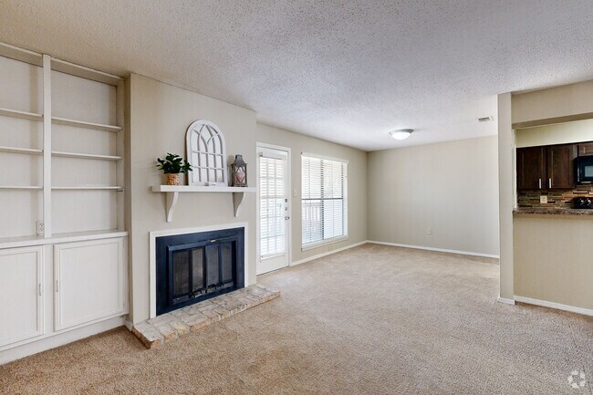 1BD, 1BA - 950SF - Sala de estar - The Oakley at Hillcrest