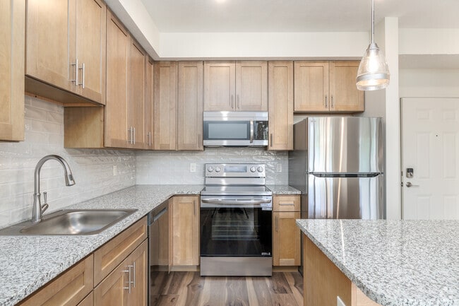 2BR, 2BA - Kitchen - Treeline Apartments