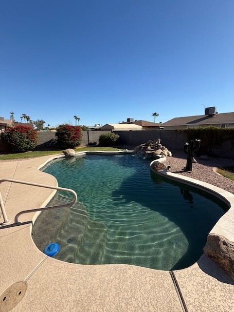 Pool with waterwall - 2623 E Boise St