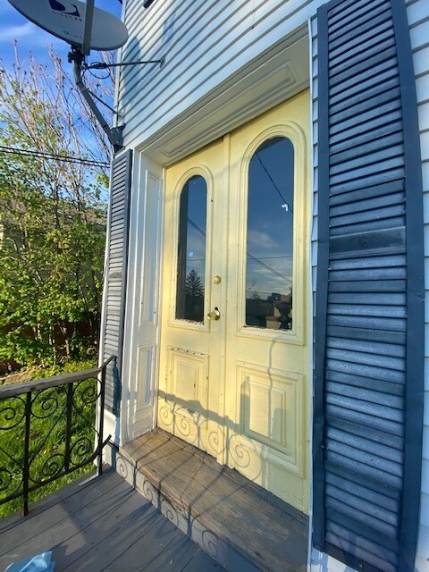 Front door of the building - 64 Elm St