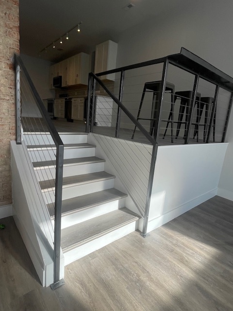 #1 Stairs to Kitchen & Custom Metal Railing - 50 E McMicken Ave