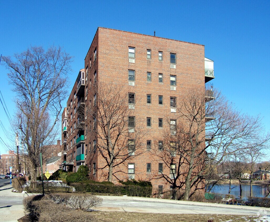 View from the southwest along Pelham Road - The Kenmore
