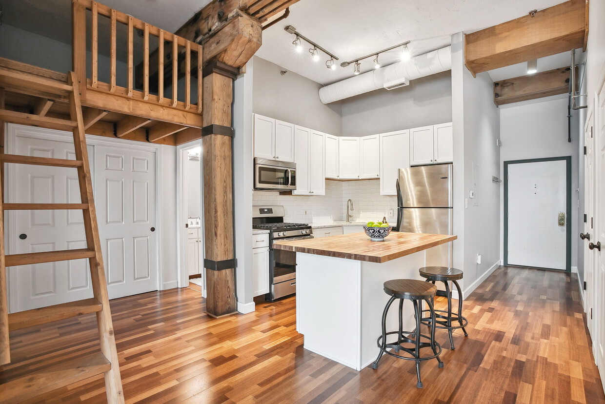 New Kitchen with Granite Counter Tops and Butcher Block Island - 51 W Blenkner St
