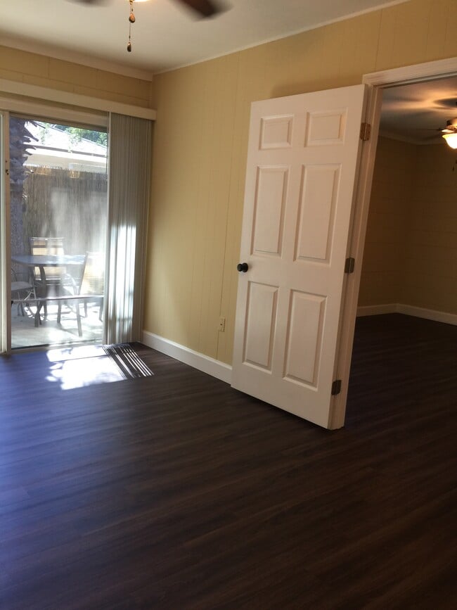 View of private patio from bedroom - 2241 W Pensacola St