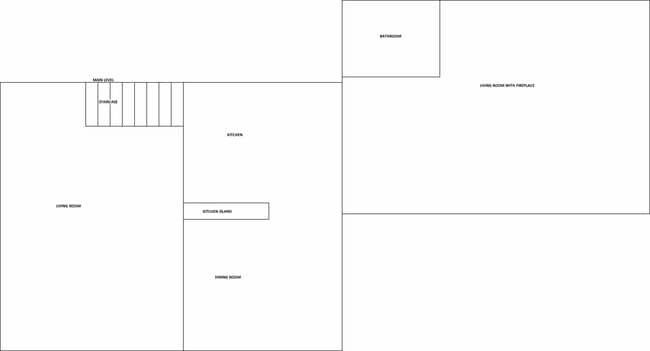 Lower level floor plan - 390 Glen Farm Rd