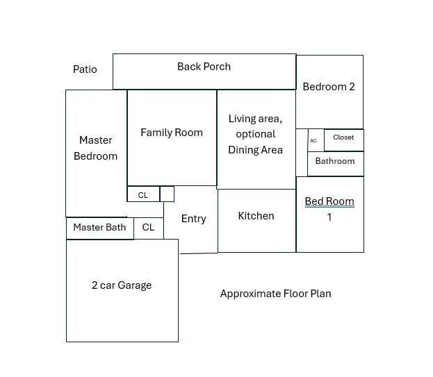 Approximate Floor Plan - 5643 Minute Man Ct