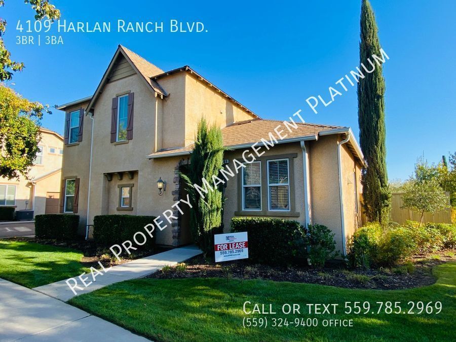 2,100 Harlan Ranch Blvd. 3 Bedroom Home House for Rent in Clovis, CA