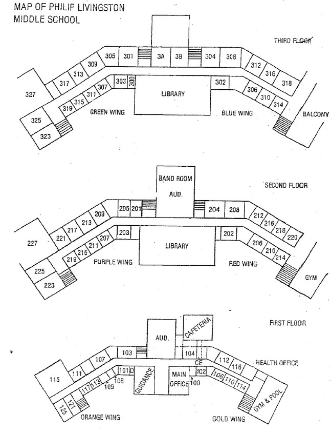 Plano de planta de 1-3 - Livingston School Apartments