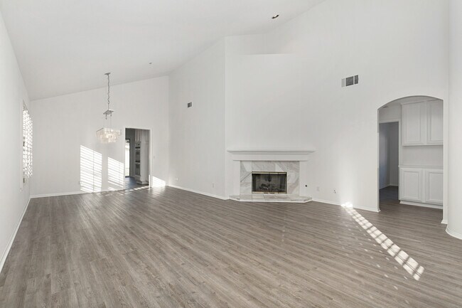 Living room with fireplace - 29282 Canary Ct