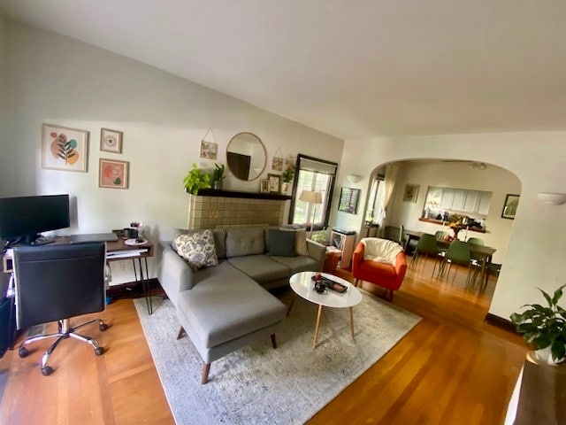 Large living room opening to patio and adjacent to Dining Room - 3514 Mooney Ave