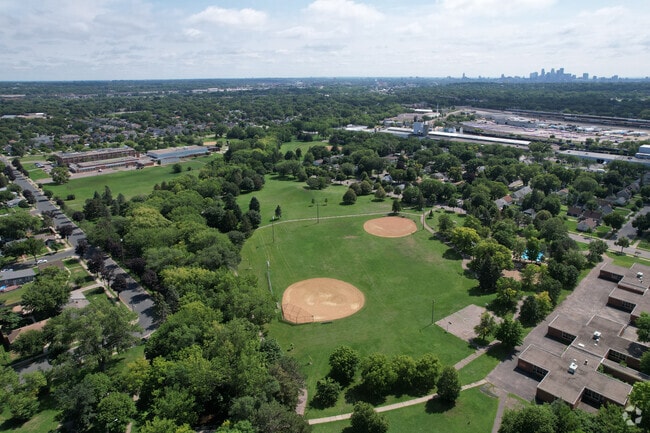 Baseball fields at Lions Park.