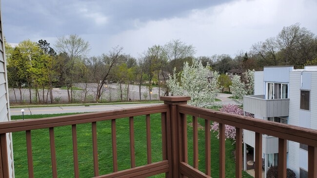 View from the balcony in the spring - 1675 Cedarwood Dr