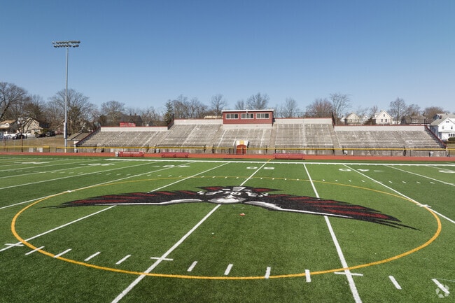 Dwight Morrow High School football field in Englewood.