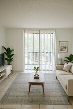 Bright Living Roomg - Hawaiian Palms