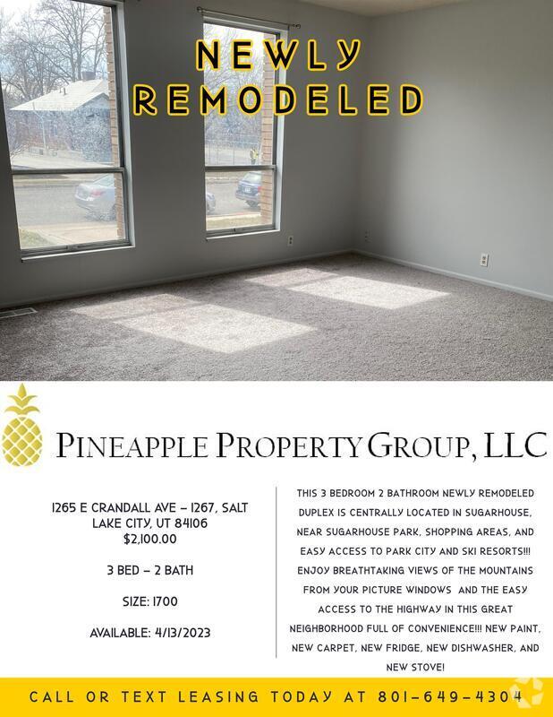 Clermont Apartments under 3,000 Salt Lake City, UT 1 Rentals