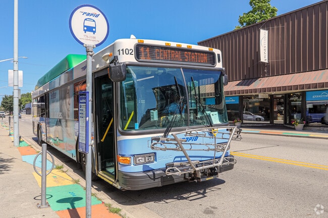 The Rapid bus transportation is available for residents to travel through Creston and Grand Rapids.