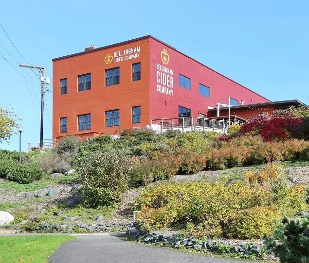 The Bellingham Cider Company, a craft cider producer and restaurant, is located in the Waterfront District