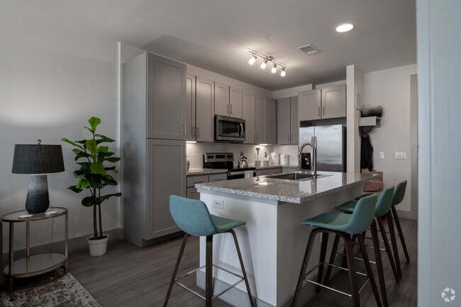 1BR, 1BA - 663SF - A2 - Kitchen - Rhythm