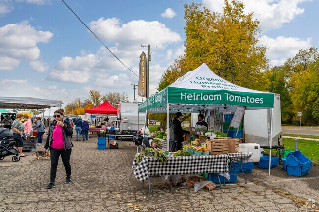Just a short walk from downtown Northville you can find the local farmers market.
