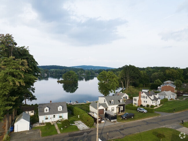 The Chicopee River, on the border of Ludlow, provides homeowners with a scenic view.