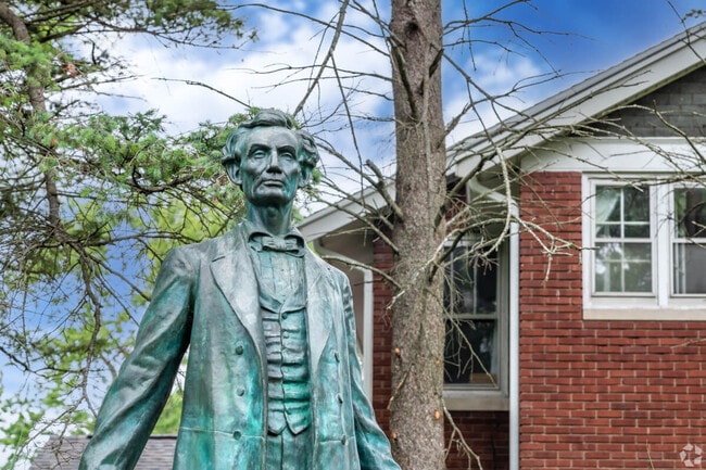Be sure to check out the sculpture of Abraham Lincoln in Carle Park in West Urbana.