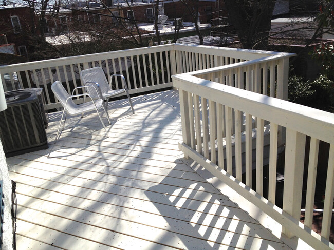 Private deck in back off kitchen. - 1007 E St SE