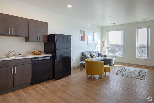 1BR, 1BA - 673SF Model - Kenosha Uptown Lofts