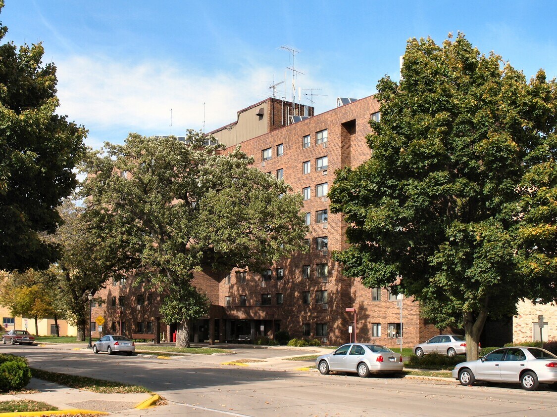 View to the northeast across 1st Drive NW - Pickett Place