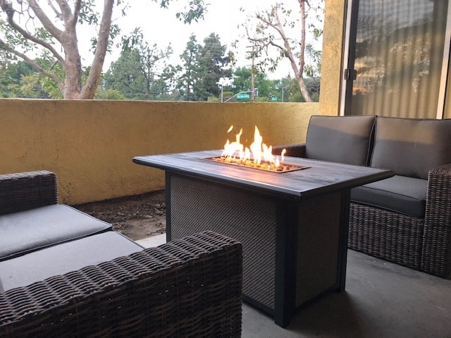 back patio has room for patio furniture, overlooks green space - 4512 Workman Mill Rd