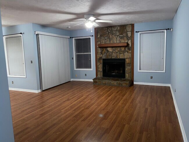 Living Room- Fireplace- Patio - 6756 Willowbrook Dr