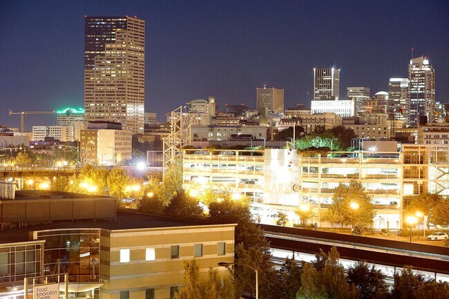 Night City View from Balcony - 1310 NW Naito Pky