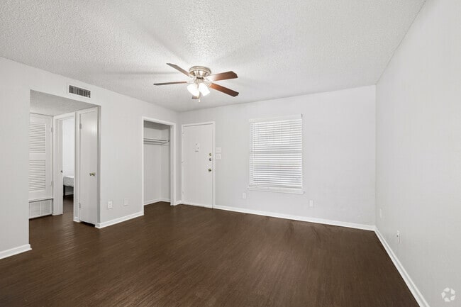 2BR, 1BA - 767SF - Living Room - Runnymede Apartments
