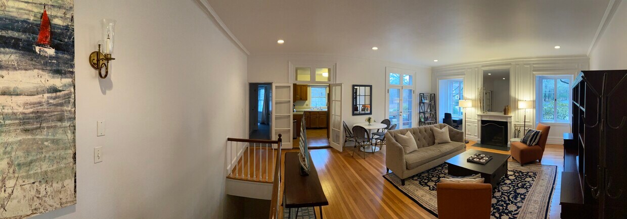 Welcome! Open, airy, living room, 1st floor - 175 Milton St