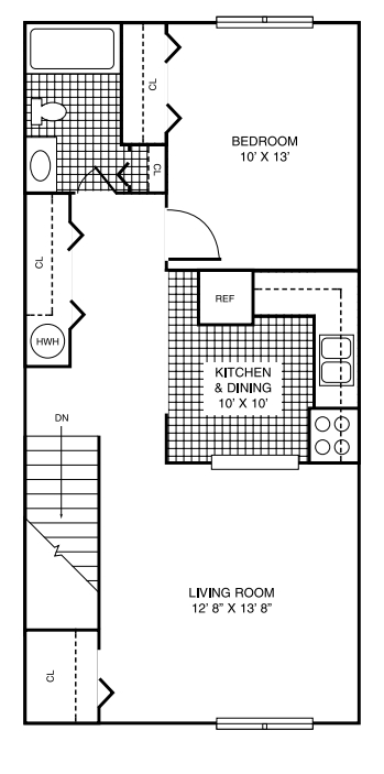 1BR/1BA - Timberhaven Apartments