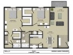 2 Bedroom 2 bath Flat