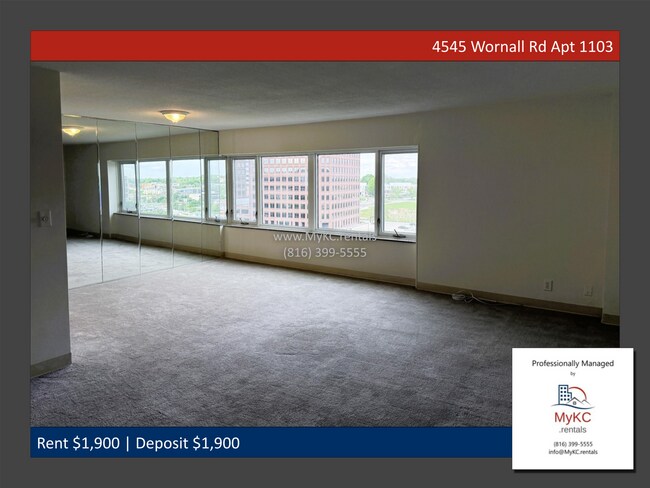 Foto del edificio - Upscale 2-Bedroom Corner Condo at Parkway Towers — Steps from the Plaza
