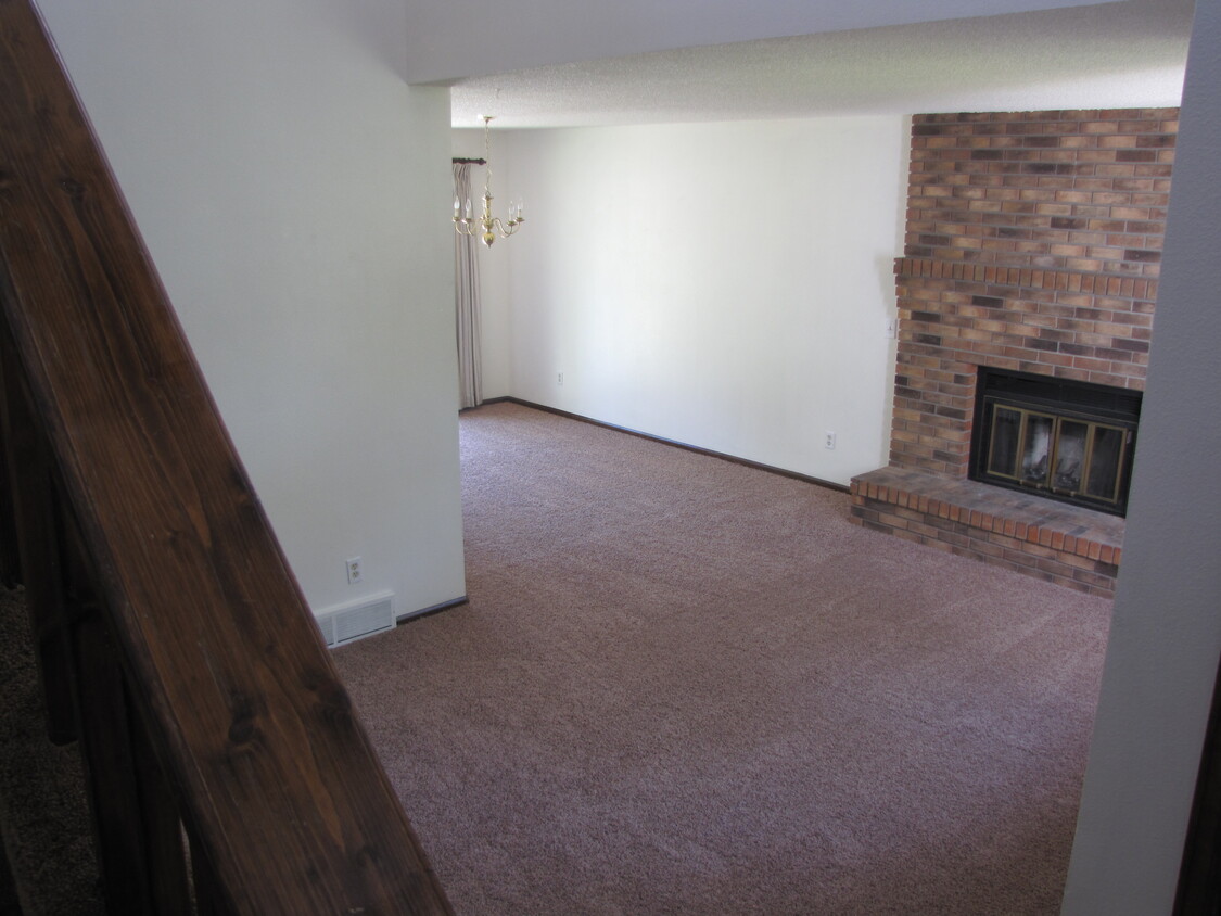 View from stairway to Livingroom and Dining area - 2421 Indiana Pl