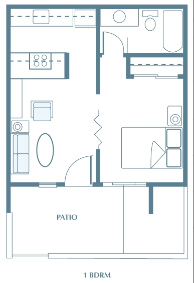 1BR/1BA - Pinon Apartments