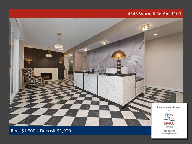 Foto del edificio - Upscale 2-Bedroom Corner Condo at Parkway Towers — Steps from the Plaza