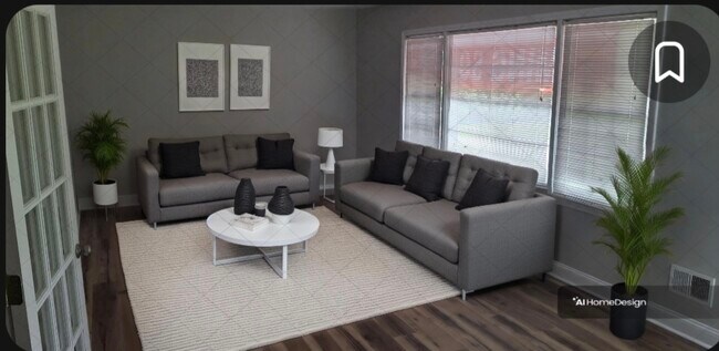 Decoración virtual de la sala de estar - 805 N 1st Ave