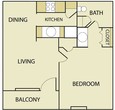 1 Bedroom, 1 Bathroom