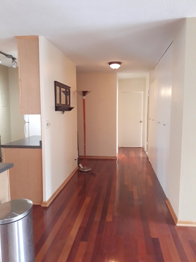 Entry with a wall of closets - 19 S 1st St