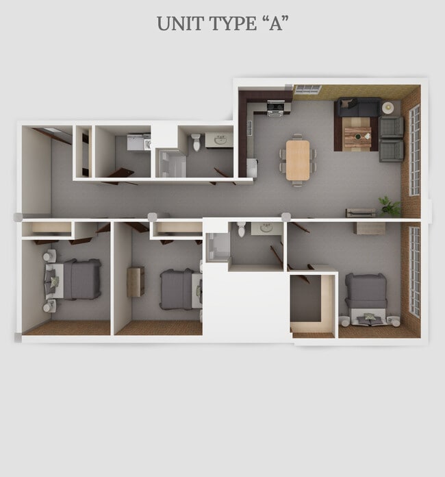A Floorplan - Fairmont Flats