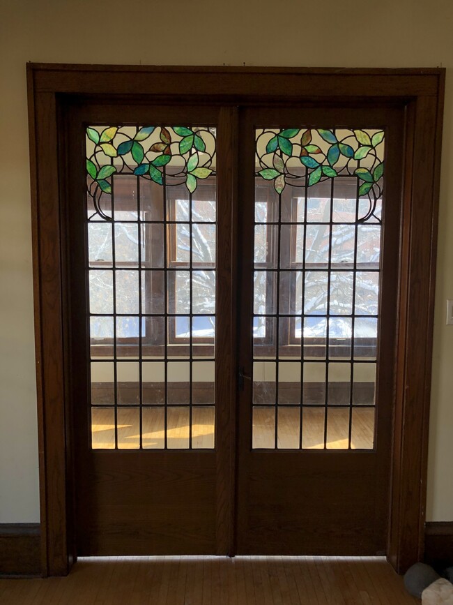 Stained Glass Doors in Sunroom - 1508 10th Ave S