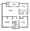 2 Beds, 1.5 Baths Model